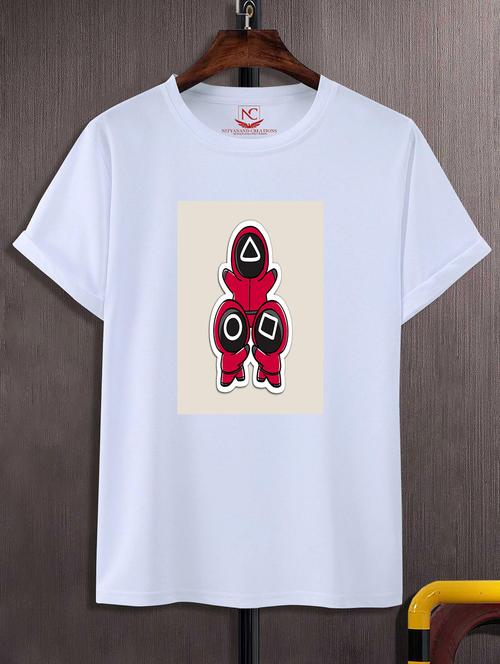 unisex white graphic printed t-shirt - 20856332 - Standard Image - 0