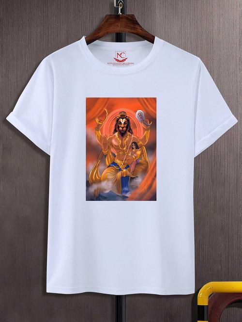 unisex white graphic printed t-shirt - 20856342 -  Standard Image - 0