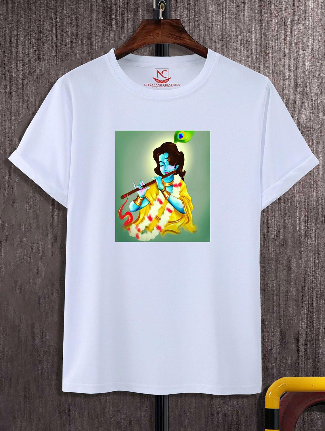 unisex white graphic printed t-shirt - 20856360 - Zoom Image - 0