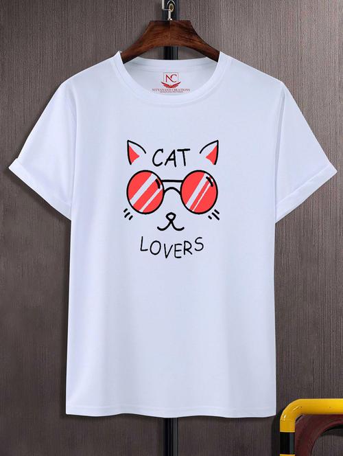 unisex white graphic printed t-shirt - 20856393 -  Standard Image - 0