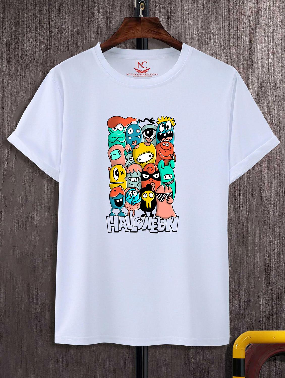 unisex white graphic printed t-shirt - 20856394 - Zoom Image - 0