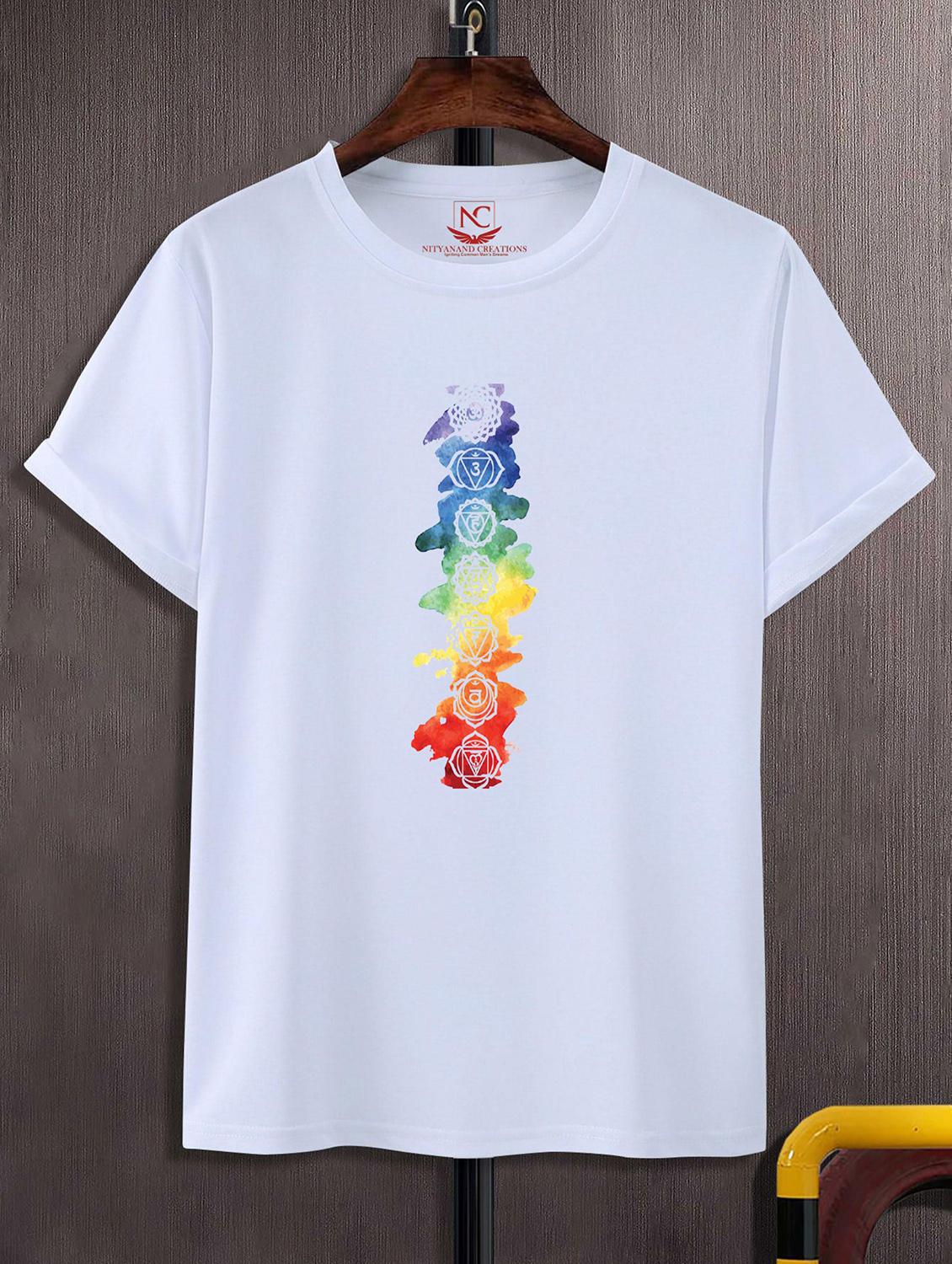 unisex white graphic printed t-shirt - 20856399 - Zoom Image - 0