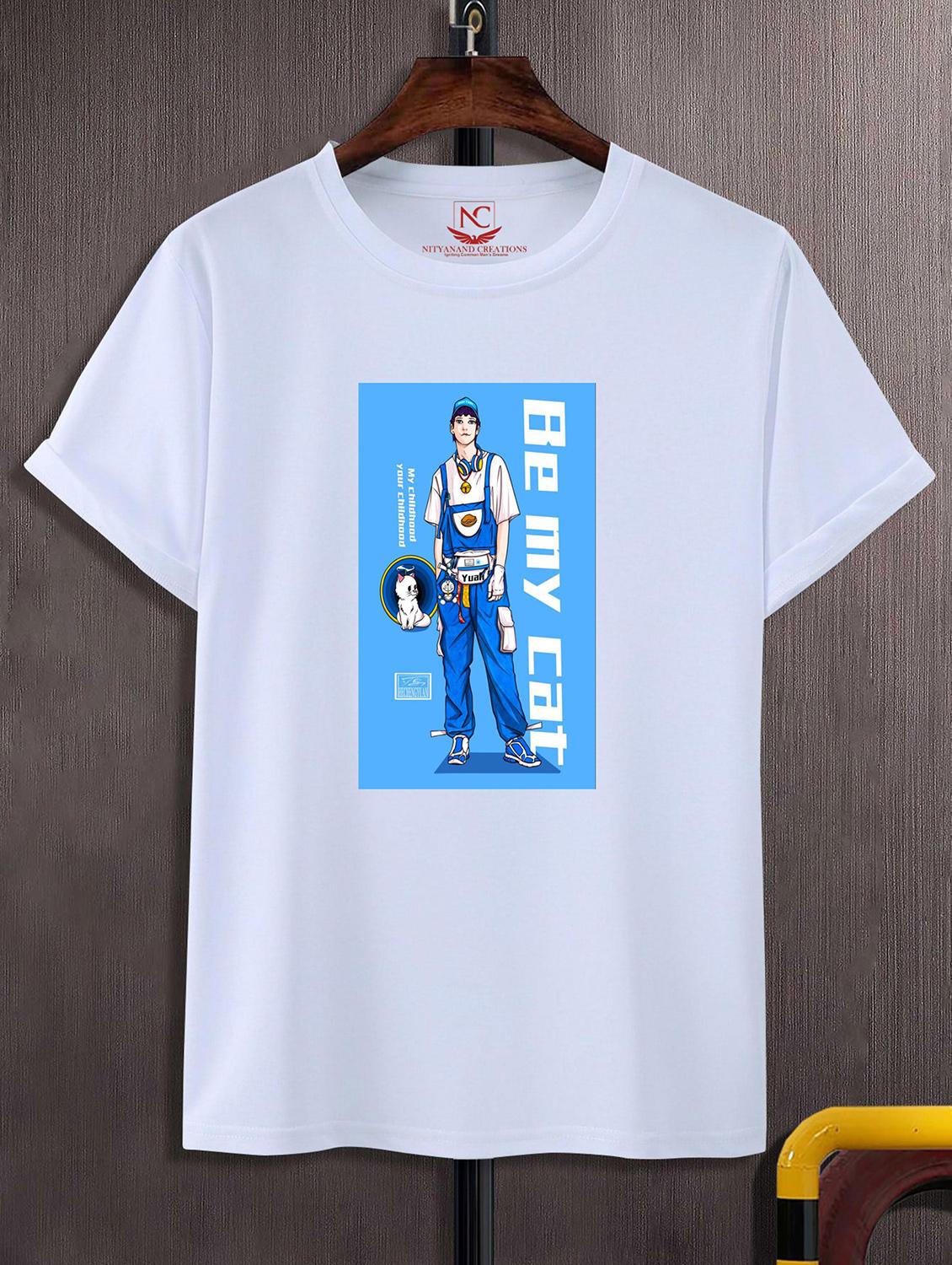 unisex white polyester graphic print t-shirt - 20856408 -  Zoom Image - 0