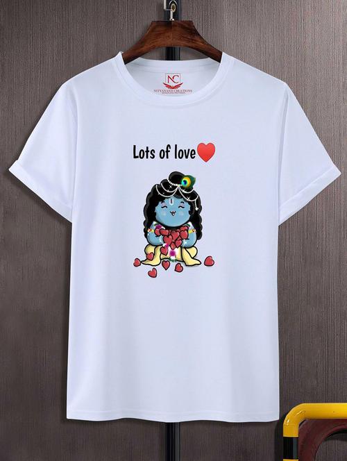 unisex white graphic printed t-shirt - 20856425 -  Standard Image - 0