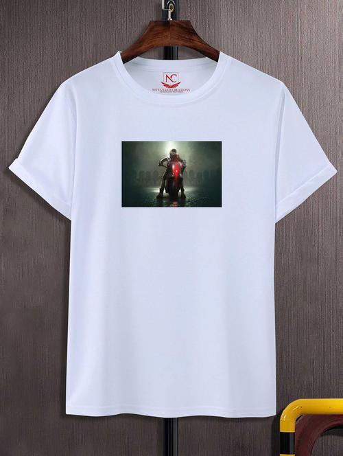 unisex white graphic printed t-shirt - 20856429 - Standard Image - 0