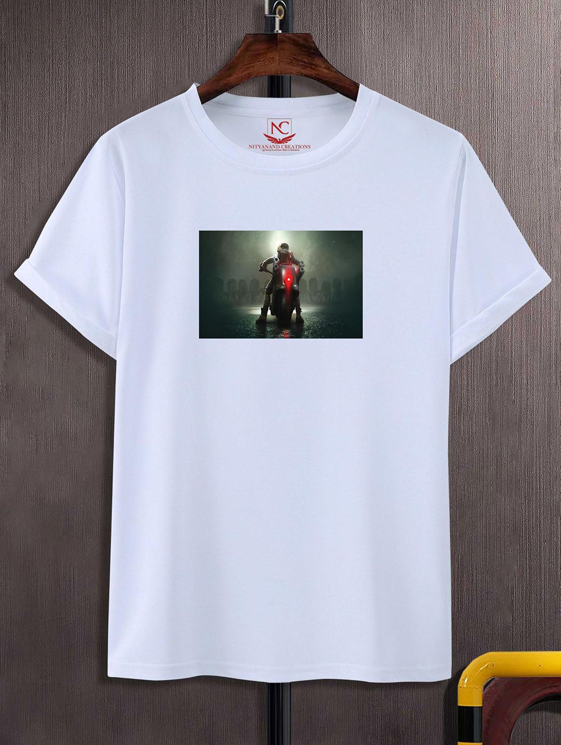 unisex white graphic printed t-shirt - 20856429 - Zoom Image - 0
