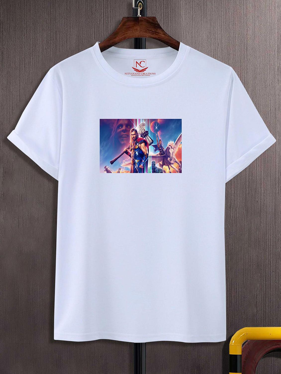 unisex white graphic printed t-shirt - 20856466 -  Zoom Image - 0