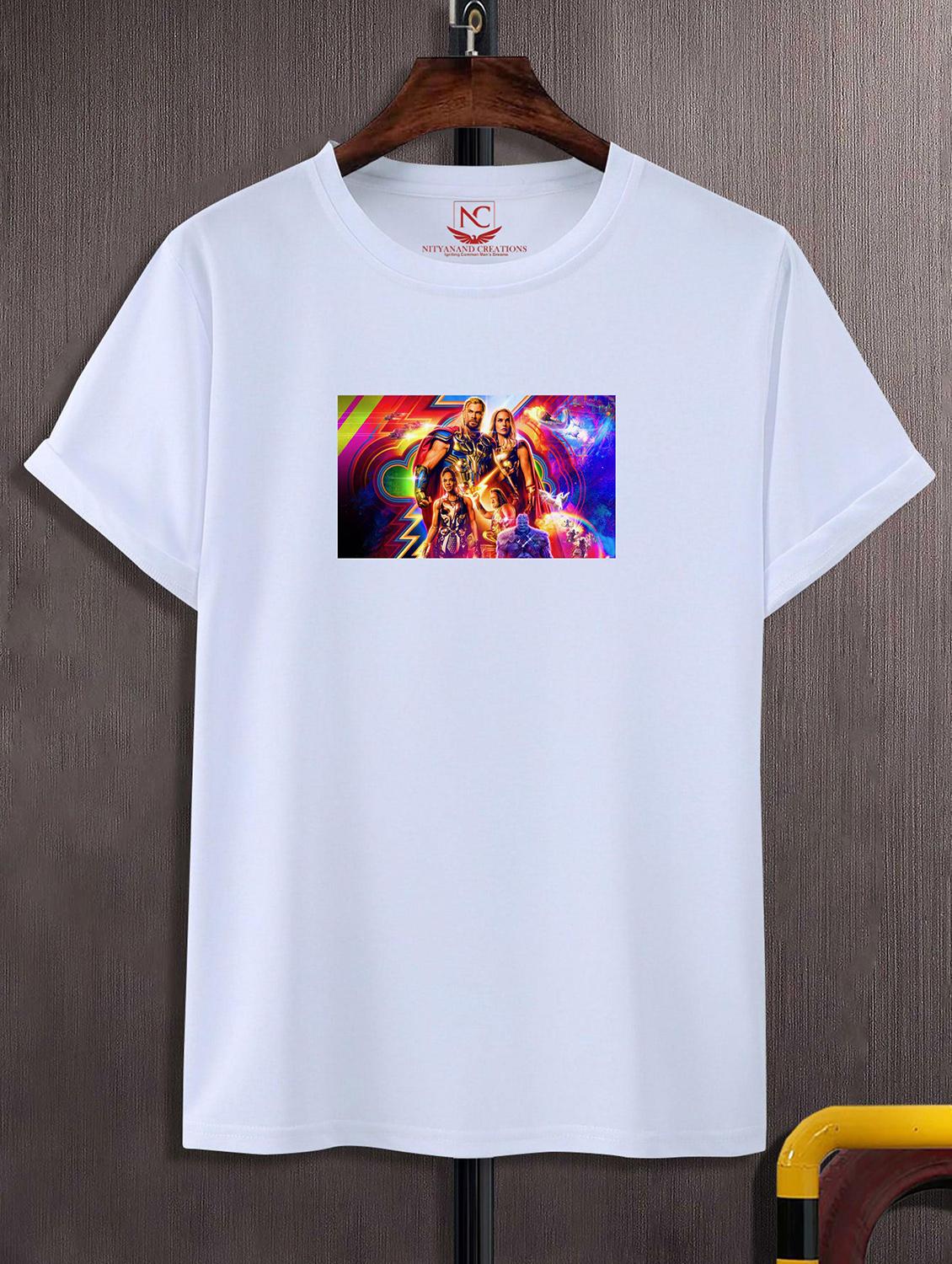 unisex white graphic printed t-shirt - 20856469 - Zoom Image - 0