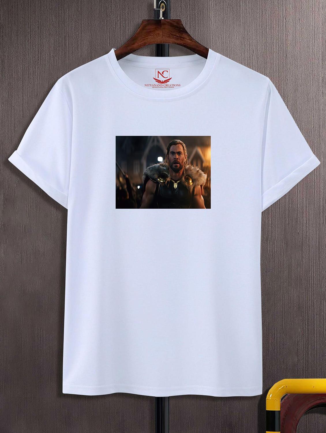 unisex white polyester graphic print t-shirt - 20856472 - Zoom Image - 0