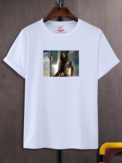 unisex white graphic printed t-shirt - 20856478 -  Standard Image - 0