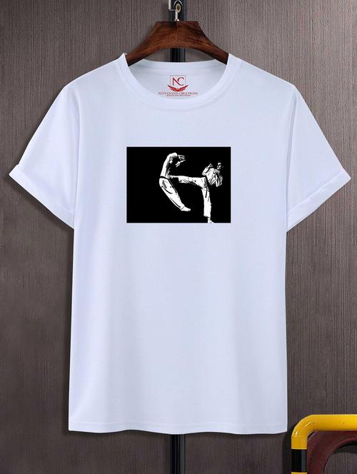 unisex white graphic printed t-shirt - 20856480 -  Standard Image - 0