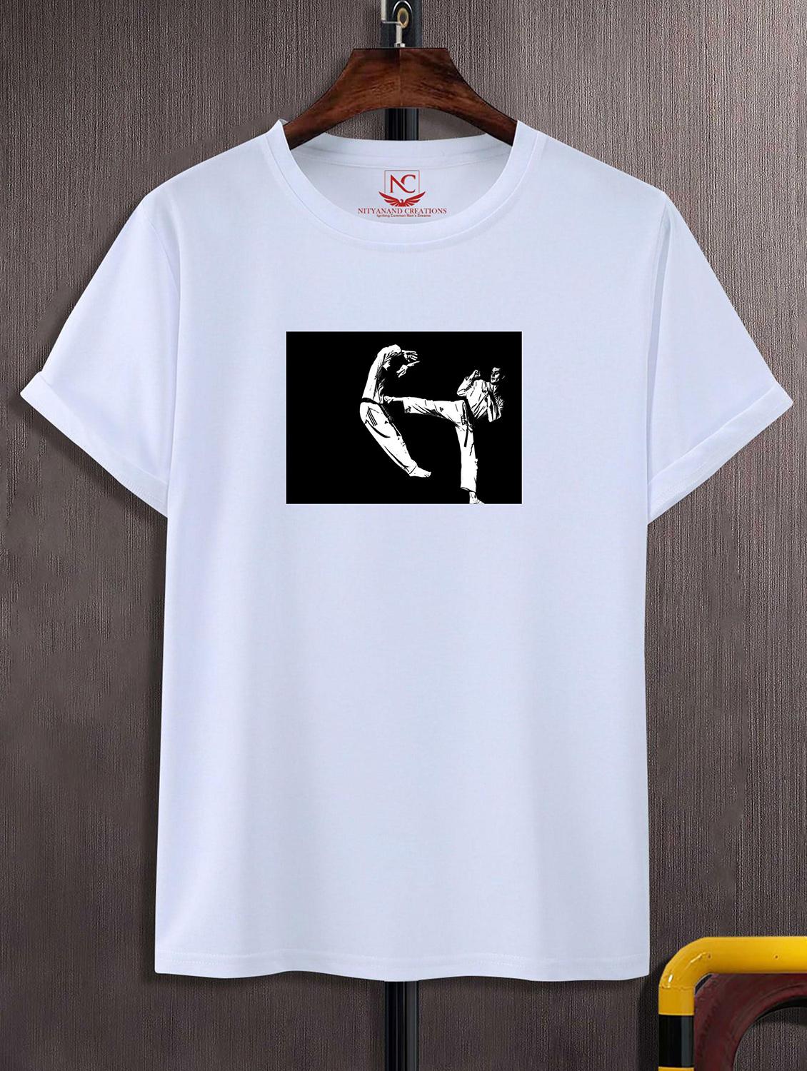 unisex white graphic printed t-shirt - 20856480 -  Zoom Image - 0