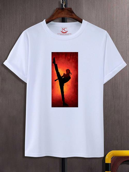 unisex white graphic printed t-shirt - 20856481 - Standard Image - 0
