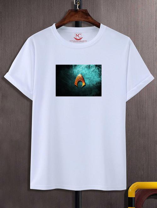 unisex white polyester graphic print t-shirt - 20856486 -  Standard Image - 0