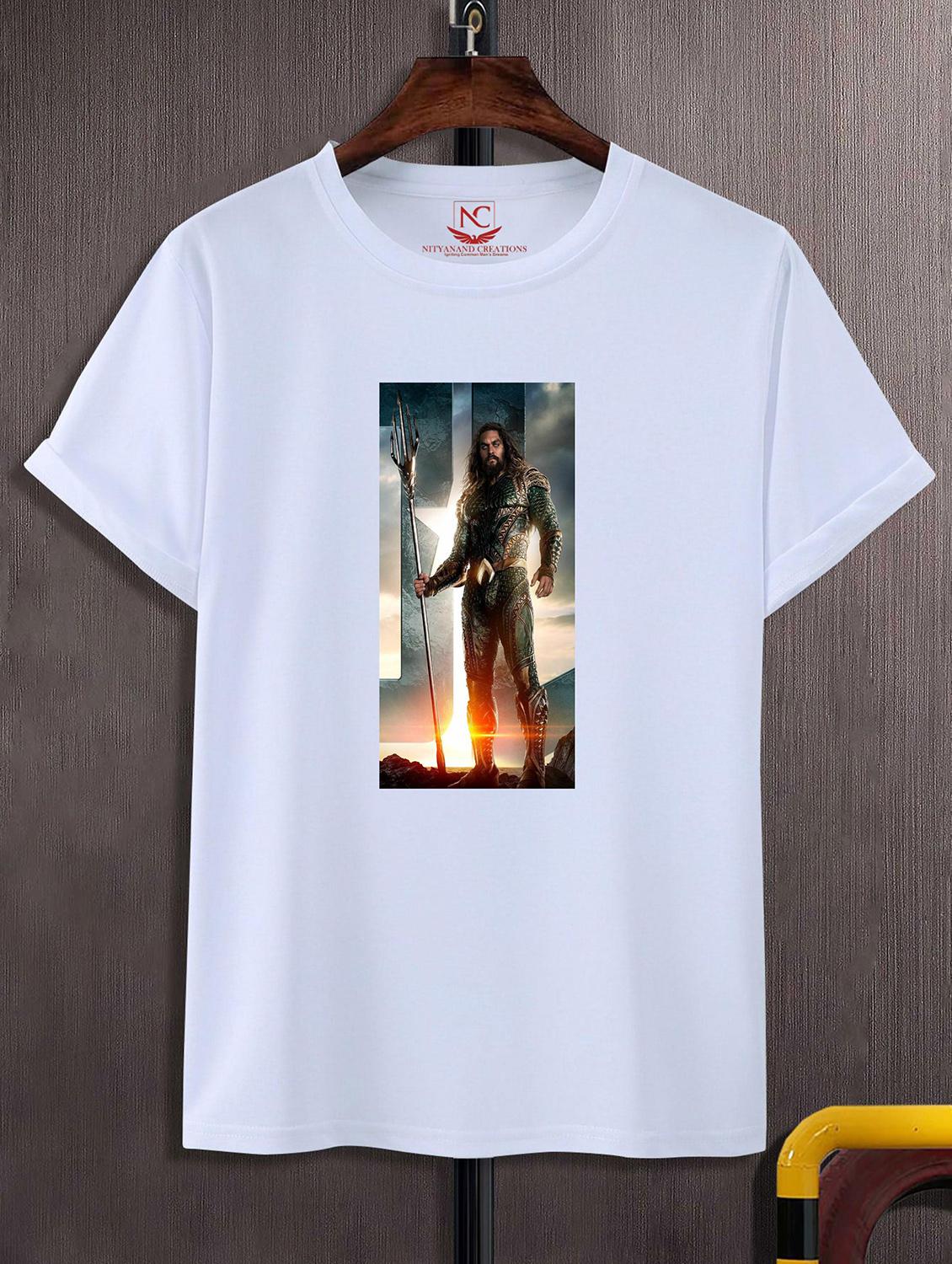 unisex white graphic printed t-shirt - 20856488 -  Zoom Image - 0
