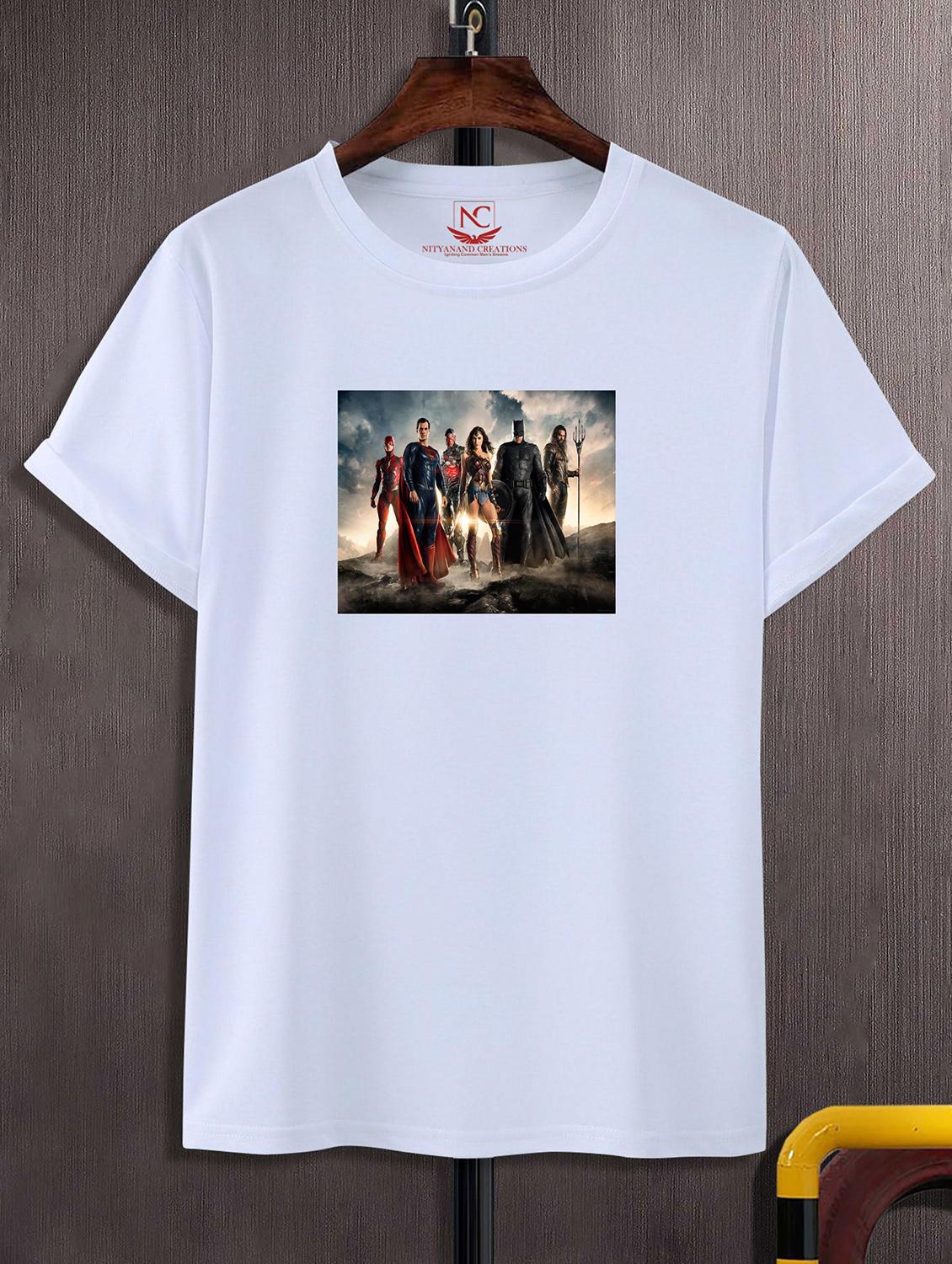 unisex white polyester graphic print t-shirt - 20856490 -  Zoom Image - 0