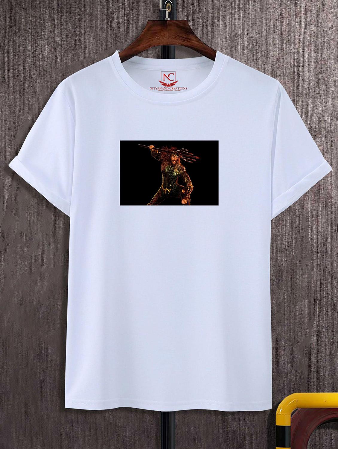 unisex white polyester graphic print t-shirt - 20856492 -  Zoom Image - 0