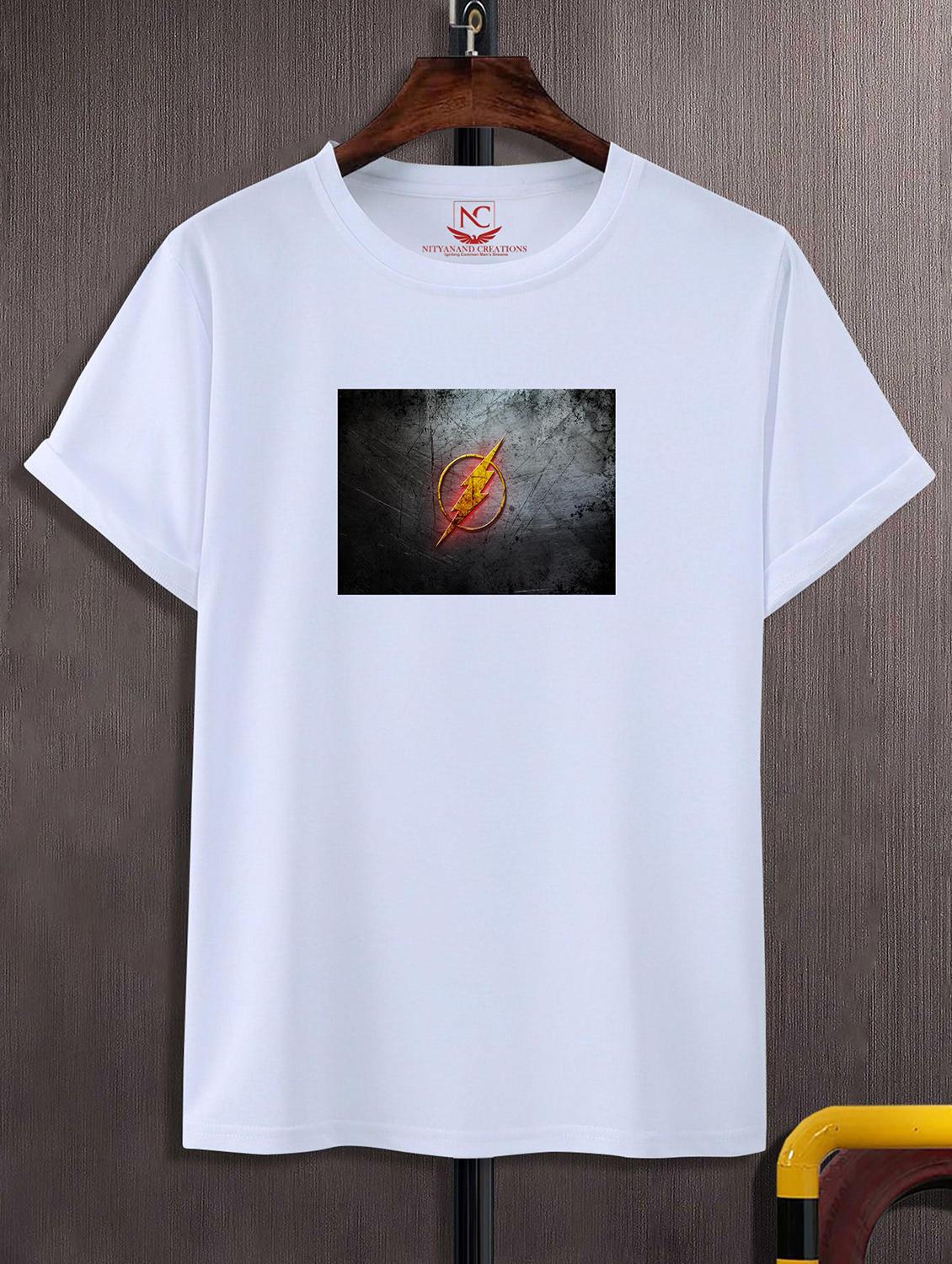 unisex white polyester graphic print t-shirt - 20856497 -  Zoom Image - 0