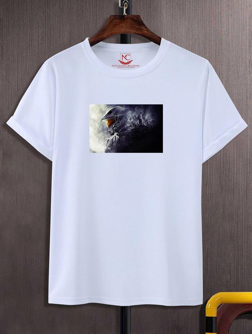 unisex white graphic printed t-shirt - 20856498 -  Standard Image - 0