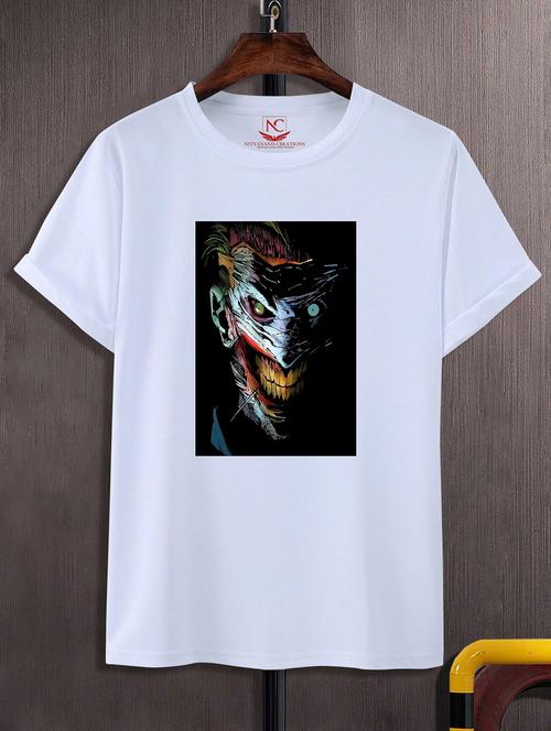 unisex white polyester graphic print t-shirt - 20856499 -  Standard Image - 0