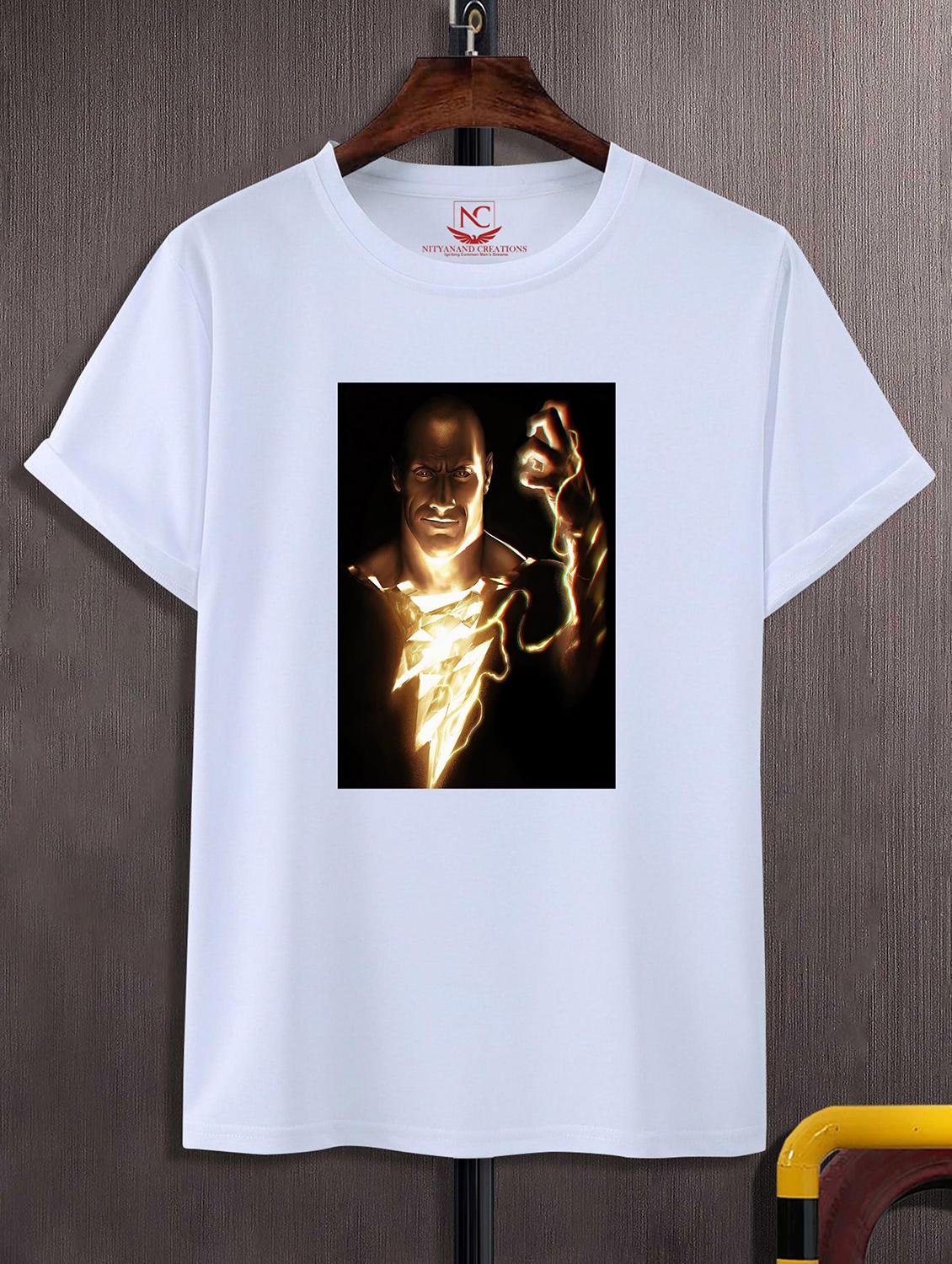 unisex white polyester graphic print t-shirt - 20856500 -  Zoom Image - 0