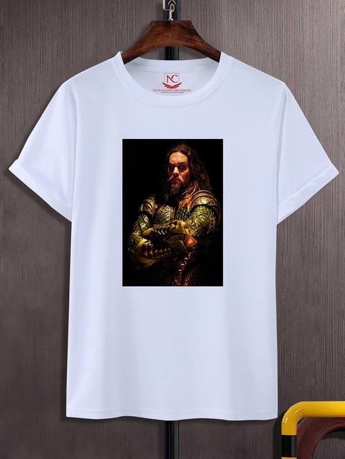 unisex white polyester graphic print t-shirt - 20856501 -  Standard Image - 0