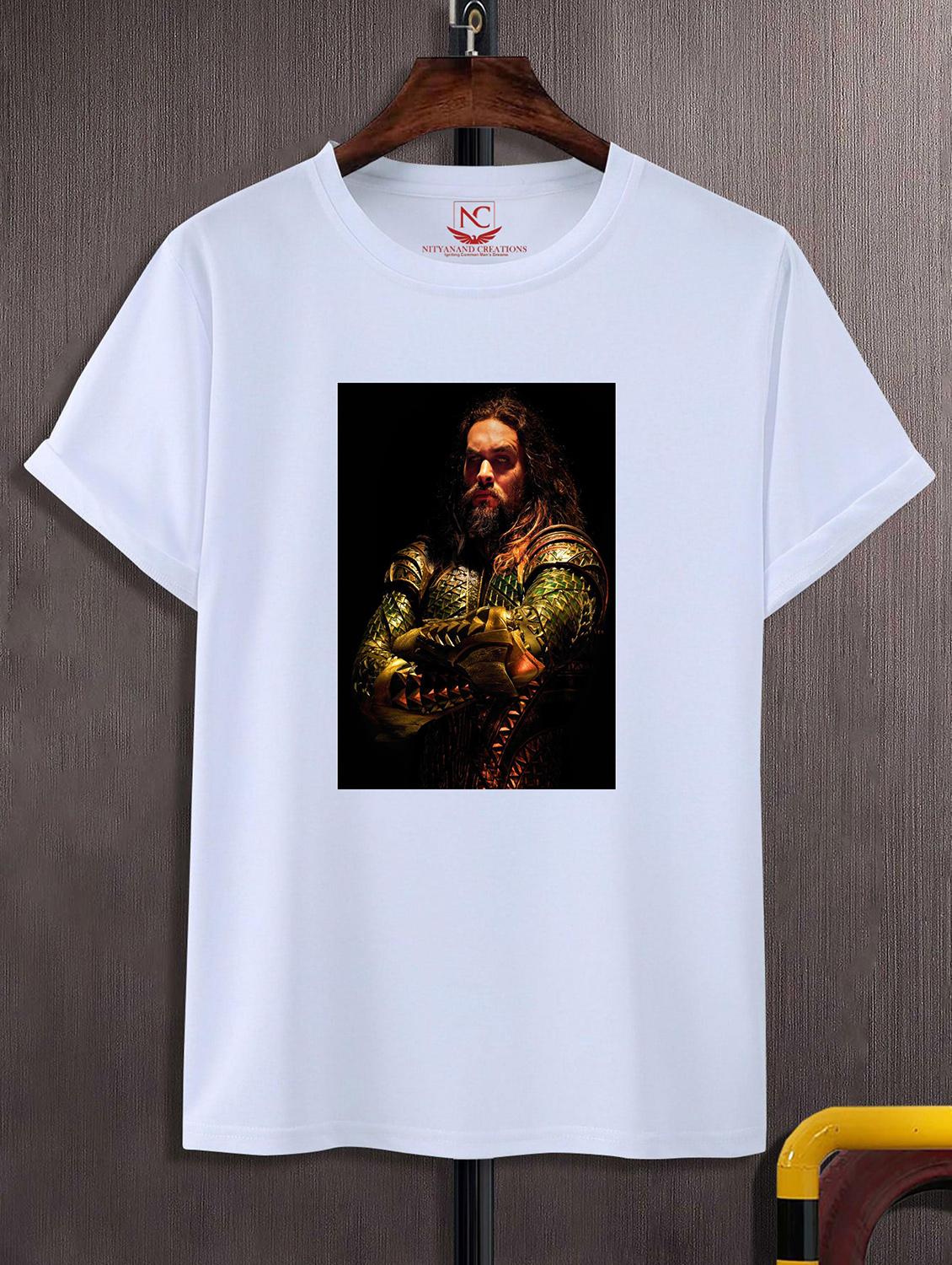 unisex white polyester graphic print t-shirt - 20856501 -  Zoom Image - 0