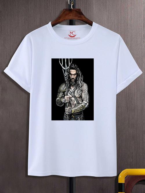 unisex white graphic printed t-shirt - 20856503 -  Standard Image - 0