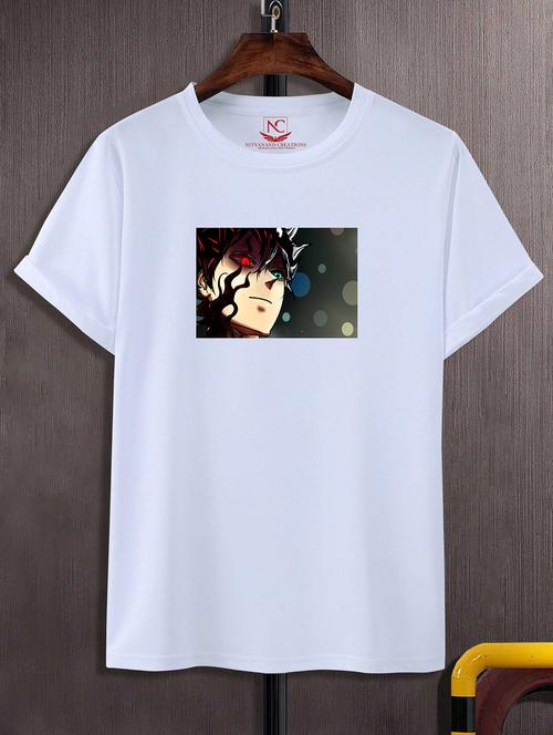 unisex white graphic printed t-shirt - 20856505 - Standard Image - 0