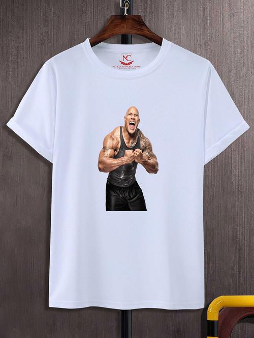 unisex white polyester graphic print t-shirt - 20856515 -  Standard Image - 0