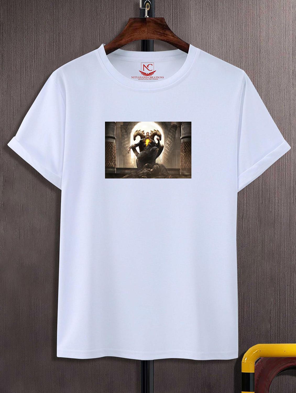 unisex white graphic printed t-shirt - 20856518 -  Zoom Image - 0