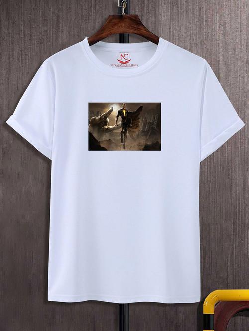 unisex white graphic printed t-shirt - 20856519 - Standard Image - 0