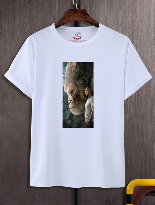 unisex white graphic printed t-shirt - 20856520 -  Standard Image - 0