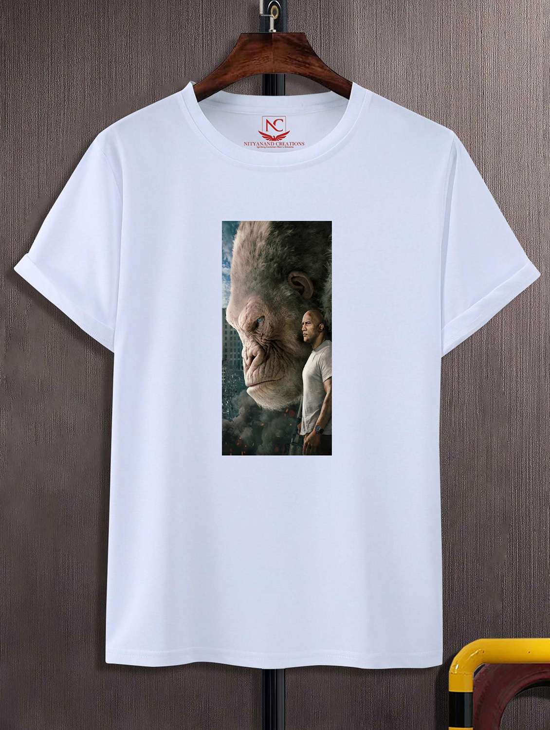 unisex white graphic printed t-shirt - 20856520 -  Zoom Image - 0