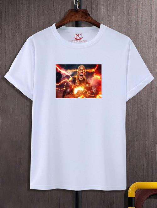 unisex white polyester graphic print t-shirt - 20856524 -  Standard Image - 0