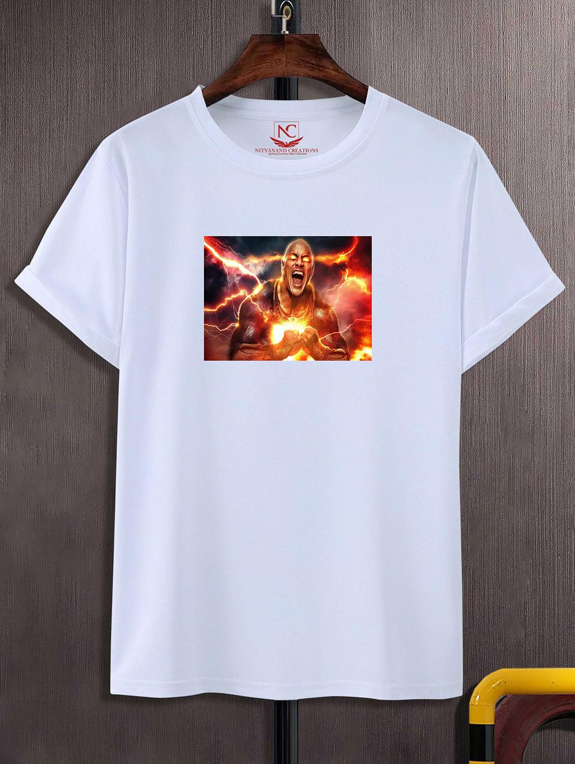 unisex white polyester graphic print t-shirt - 20856524 -  Zoom Image - 0