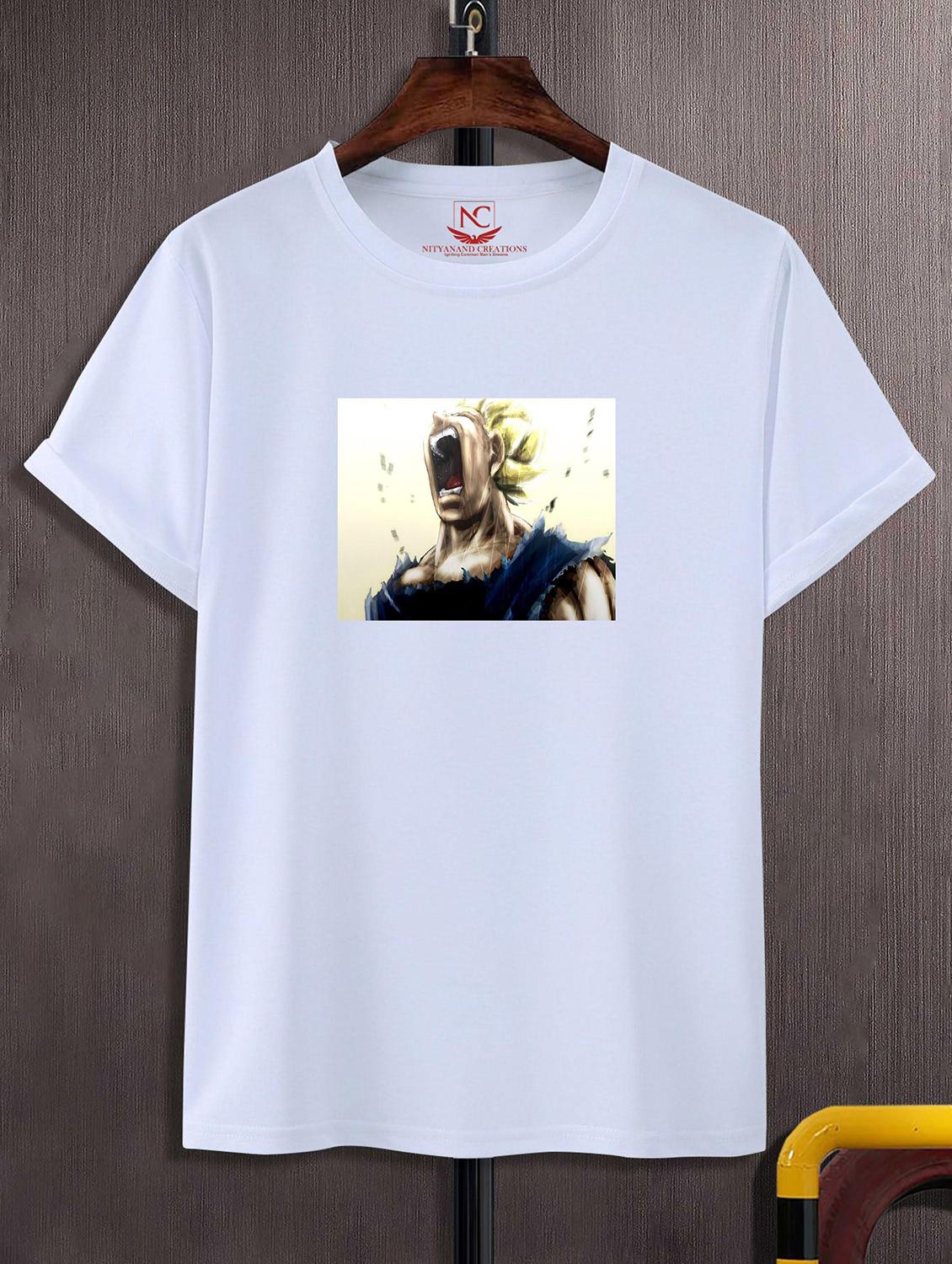 unisex white polyester graphic print t-shirt - 20856530 -  Zoom Image - 0