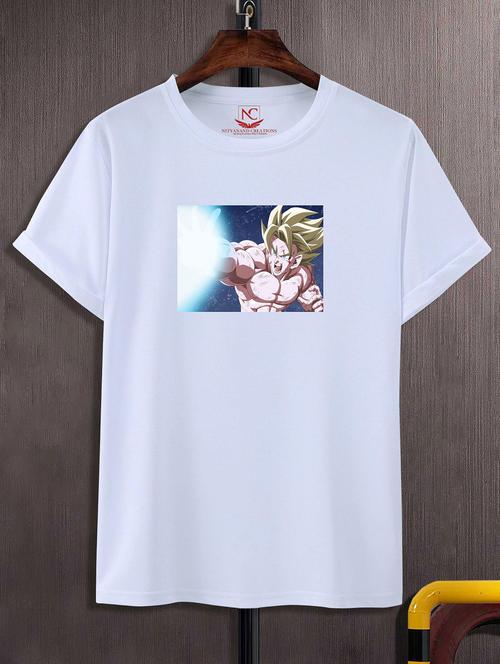 unisex white graphic printed t-shirt - 20856534 - Standard Image - 0