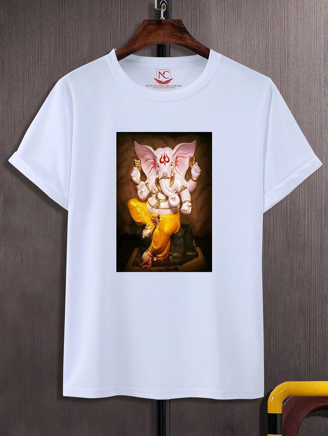 unisex white graphic printed t-shirt - 20856560 -  Zoom Image - 0