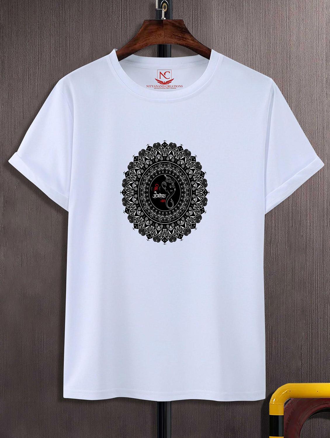 unisex white graphic printed t-shirt - 20856577 -  Zoom Image - 0