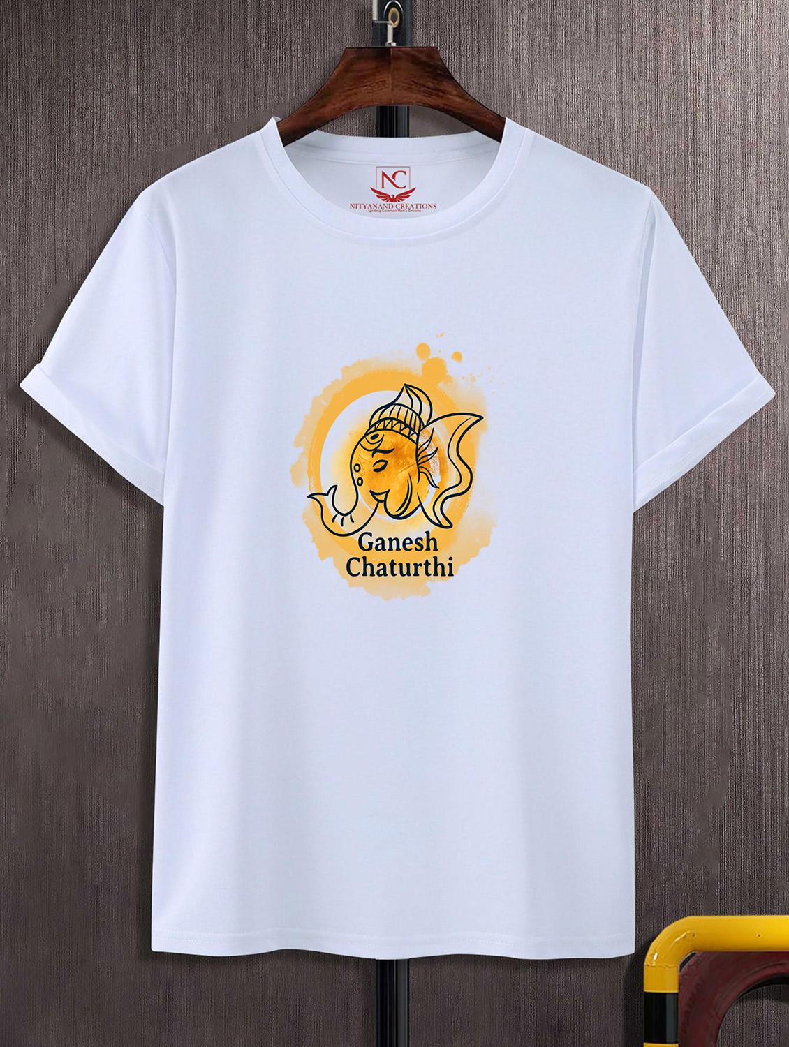unisex white graphic printed t-shirt - 20856580 -  Zoom Image - 0