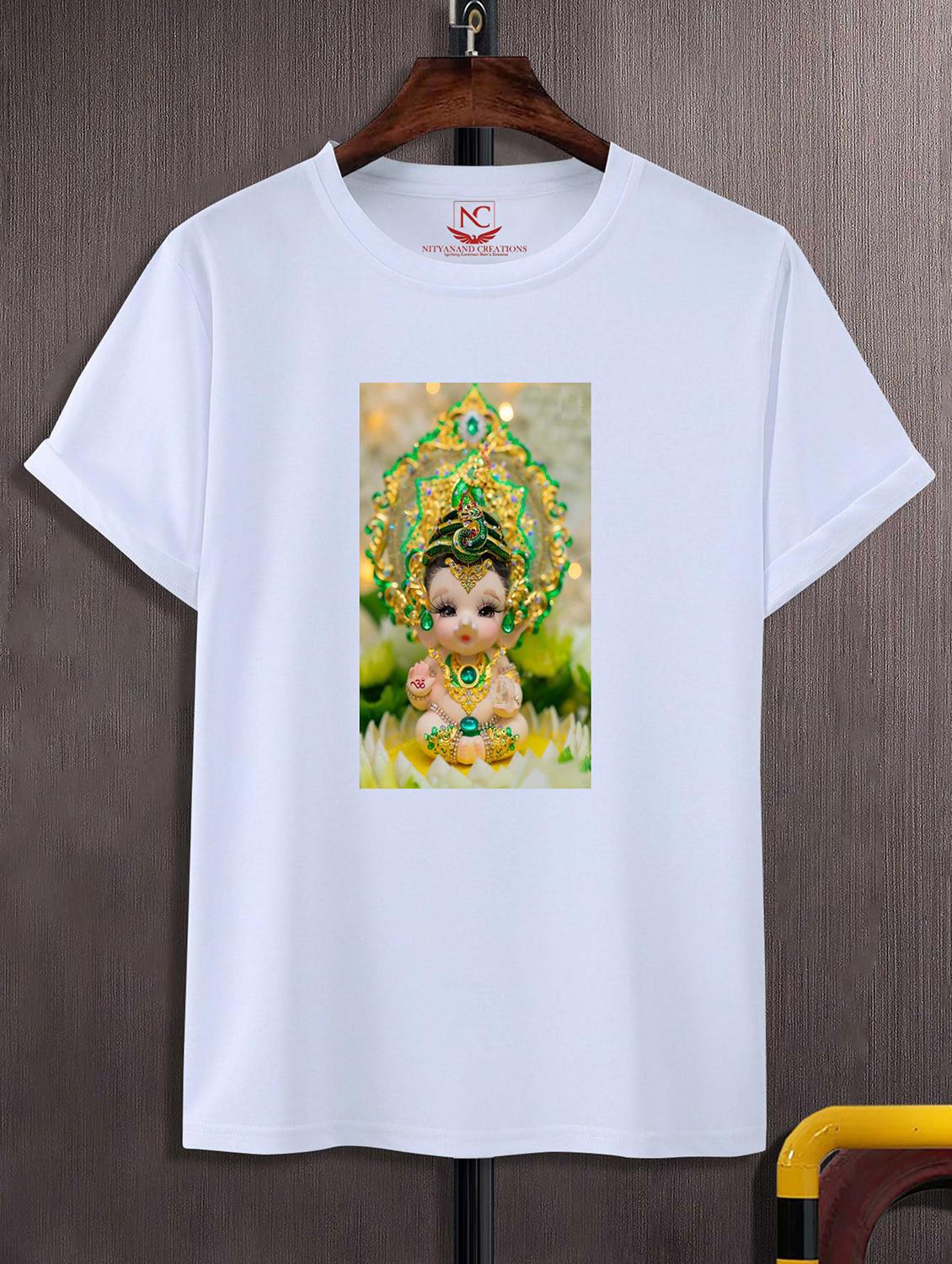 unisex white graphic printed t-shirt - 20856591 -  Zoom Image - 0