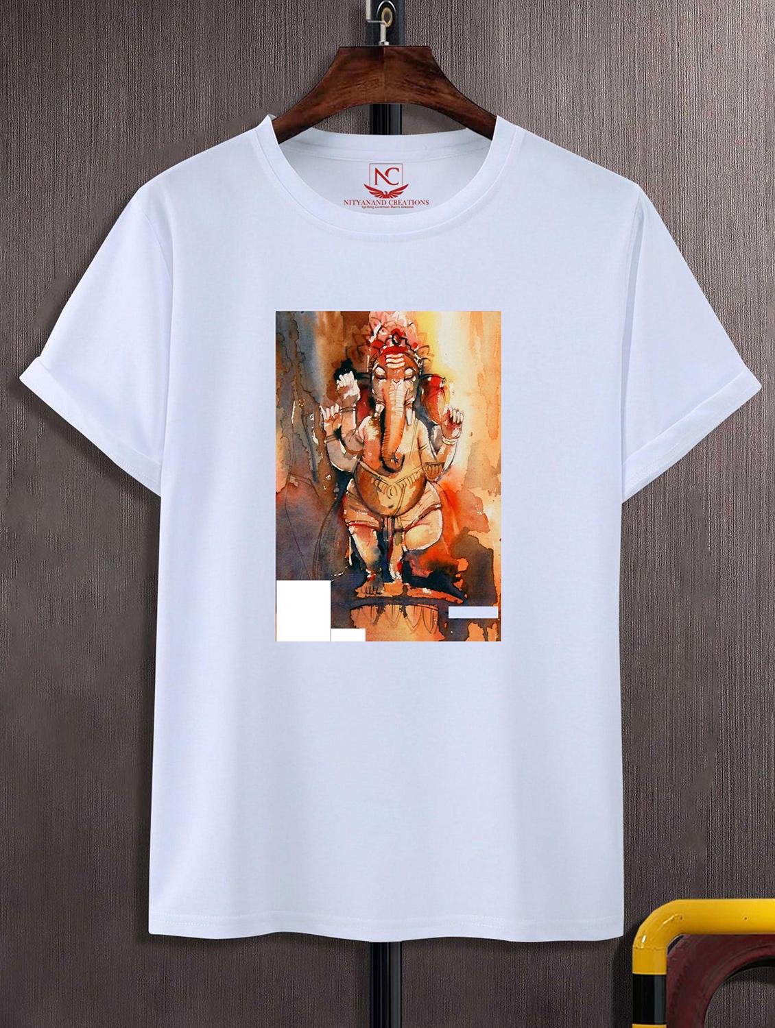 unisex white graphic printed t-shirt - 20856604 - Zoom Image - 0
