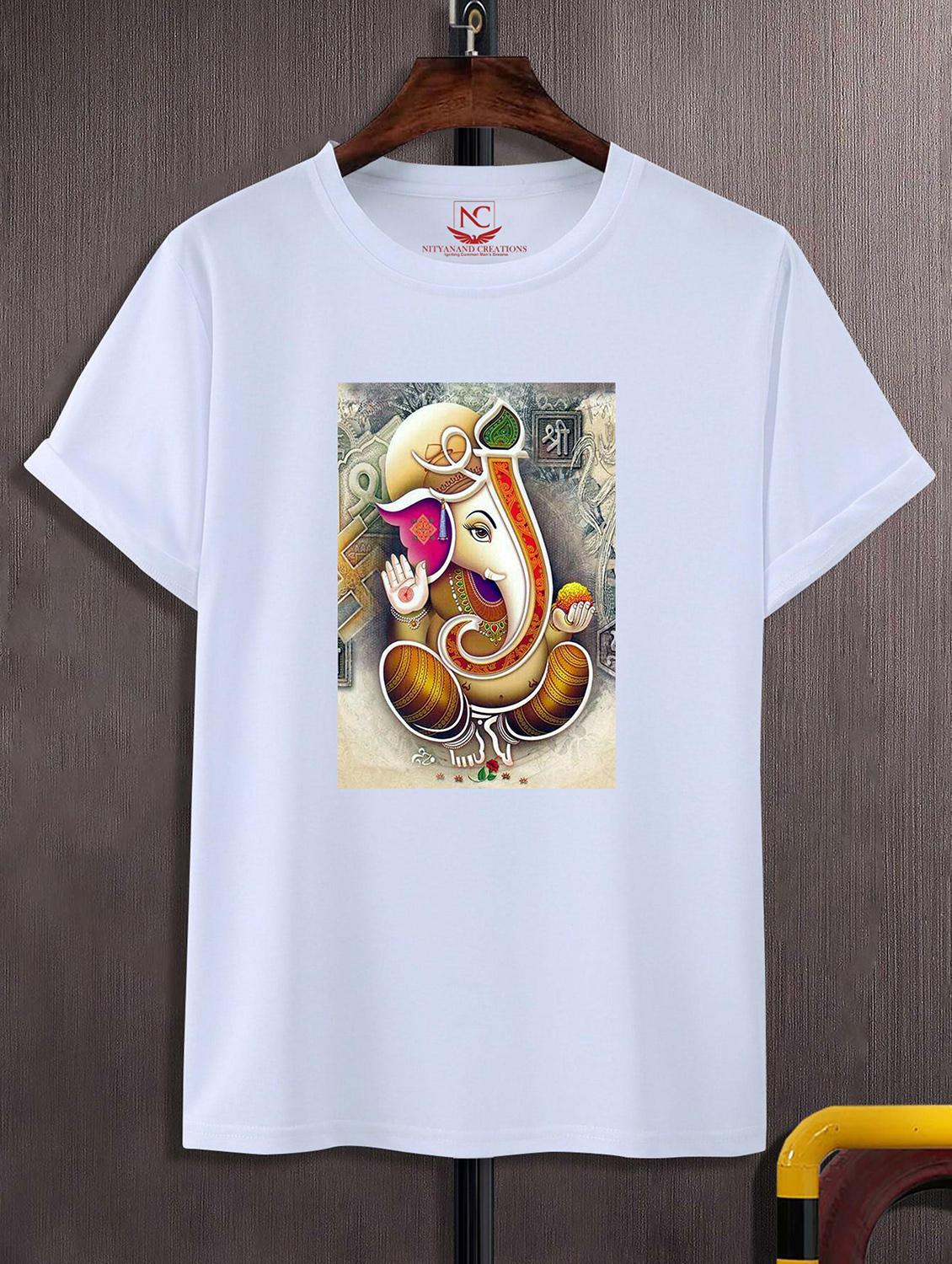 unisex white graphic printed t-shirt - 20856610 -  Zoom Image - 0