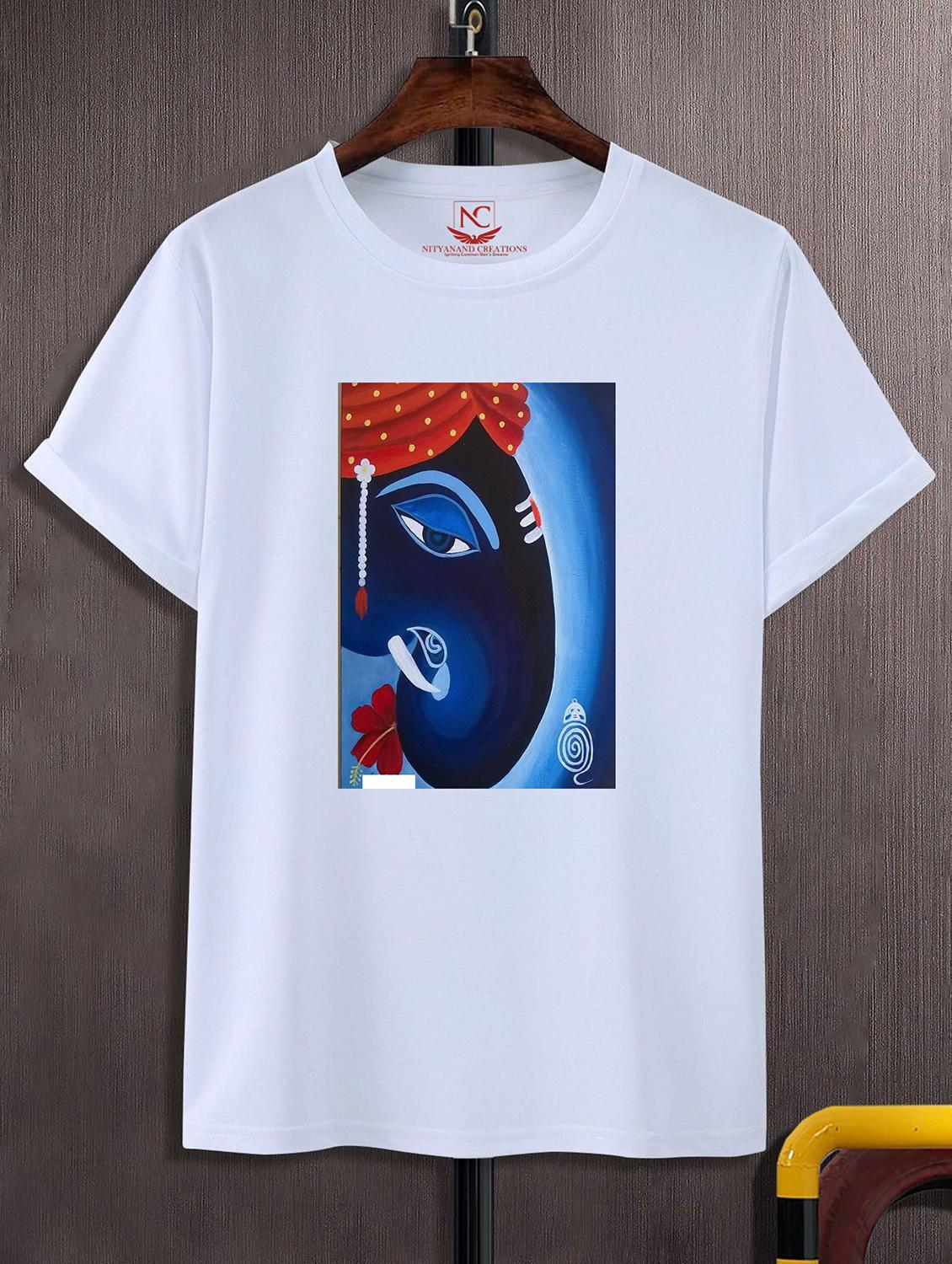 unisex white graphic printed t-shirt - 20856611 -  Zoom Image - 0