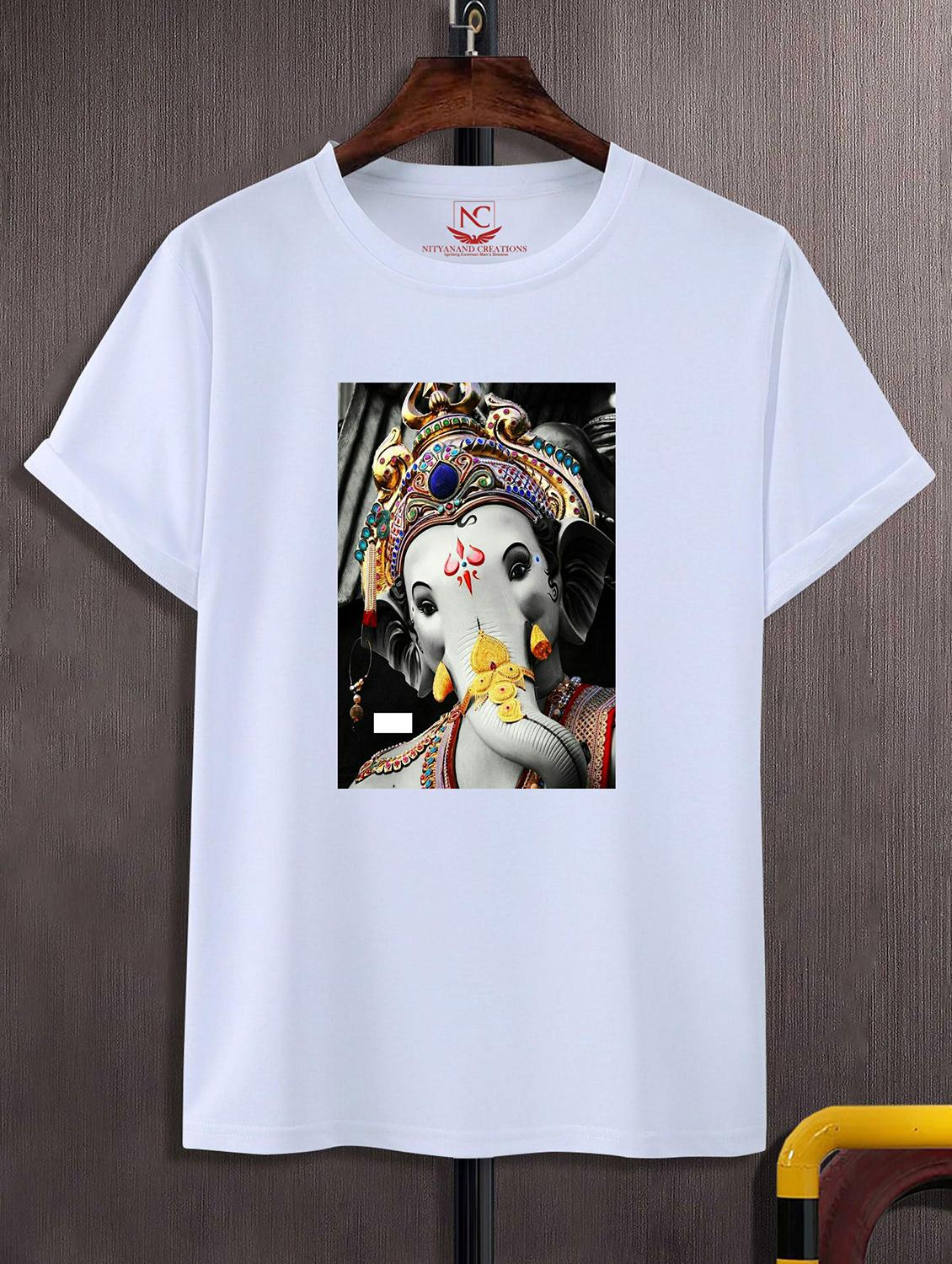 unisex white graphic printed t-shirt - 20856623 - Zoom Image - 0