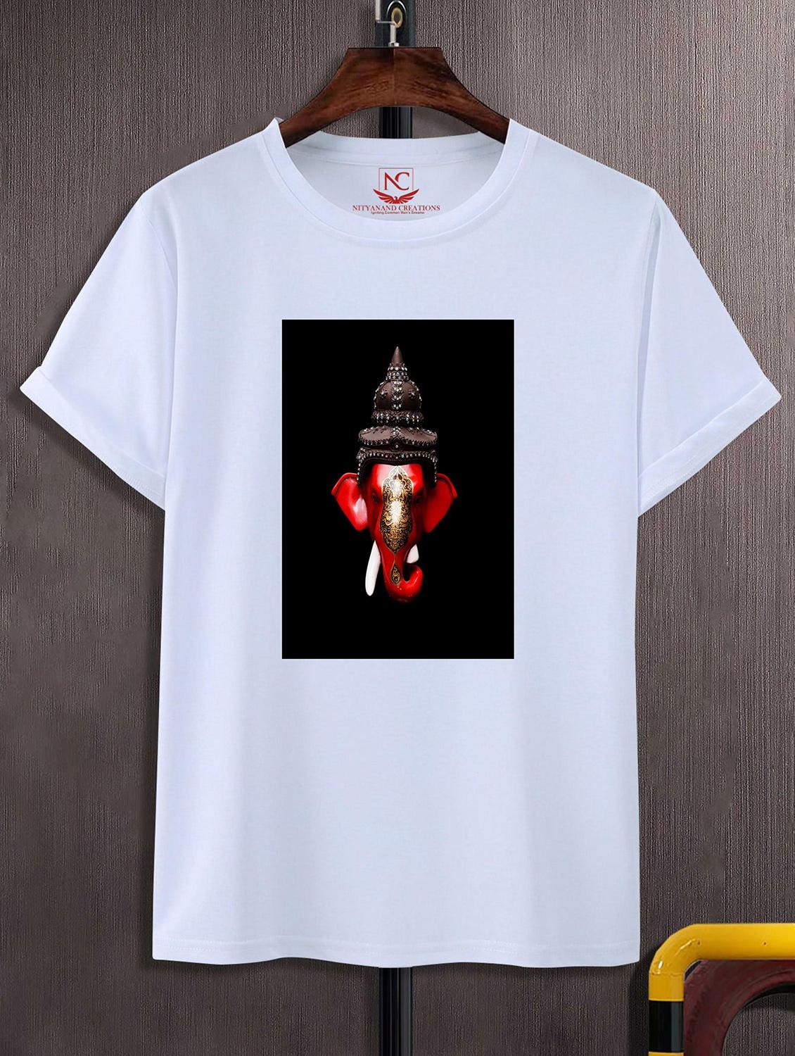 unisex white graphic printed t-shirt - 20856625 -  Zoom Image - 0