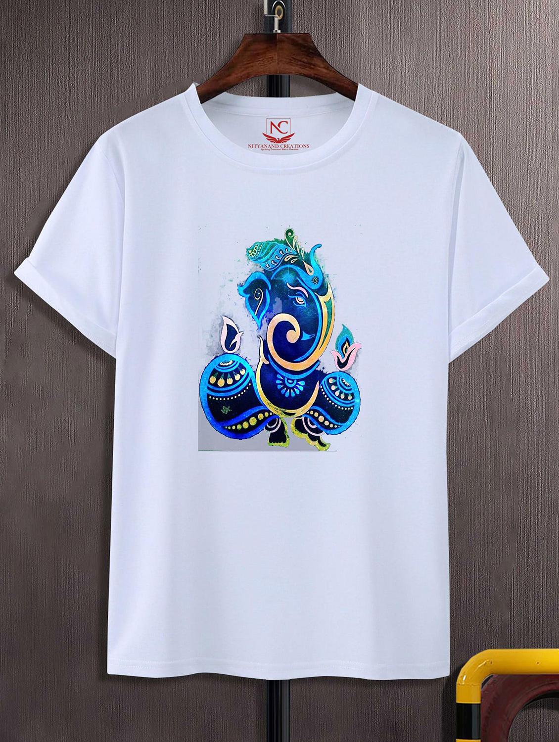 unisex white graphic printed t-shirt - 20856628 -  Zoom Image - 0