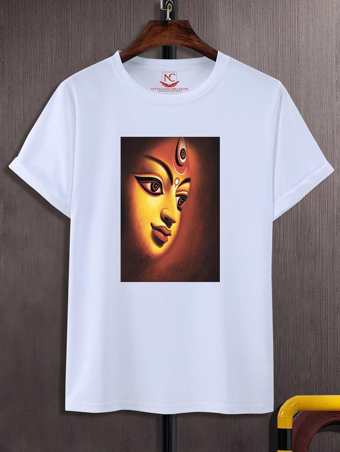 unisex white graphic printed t-shirt - 20856634 -  Zoom Image - 0