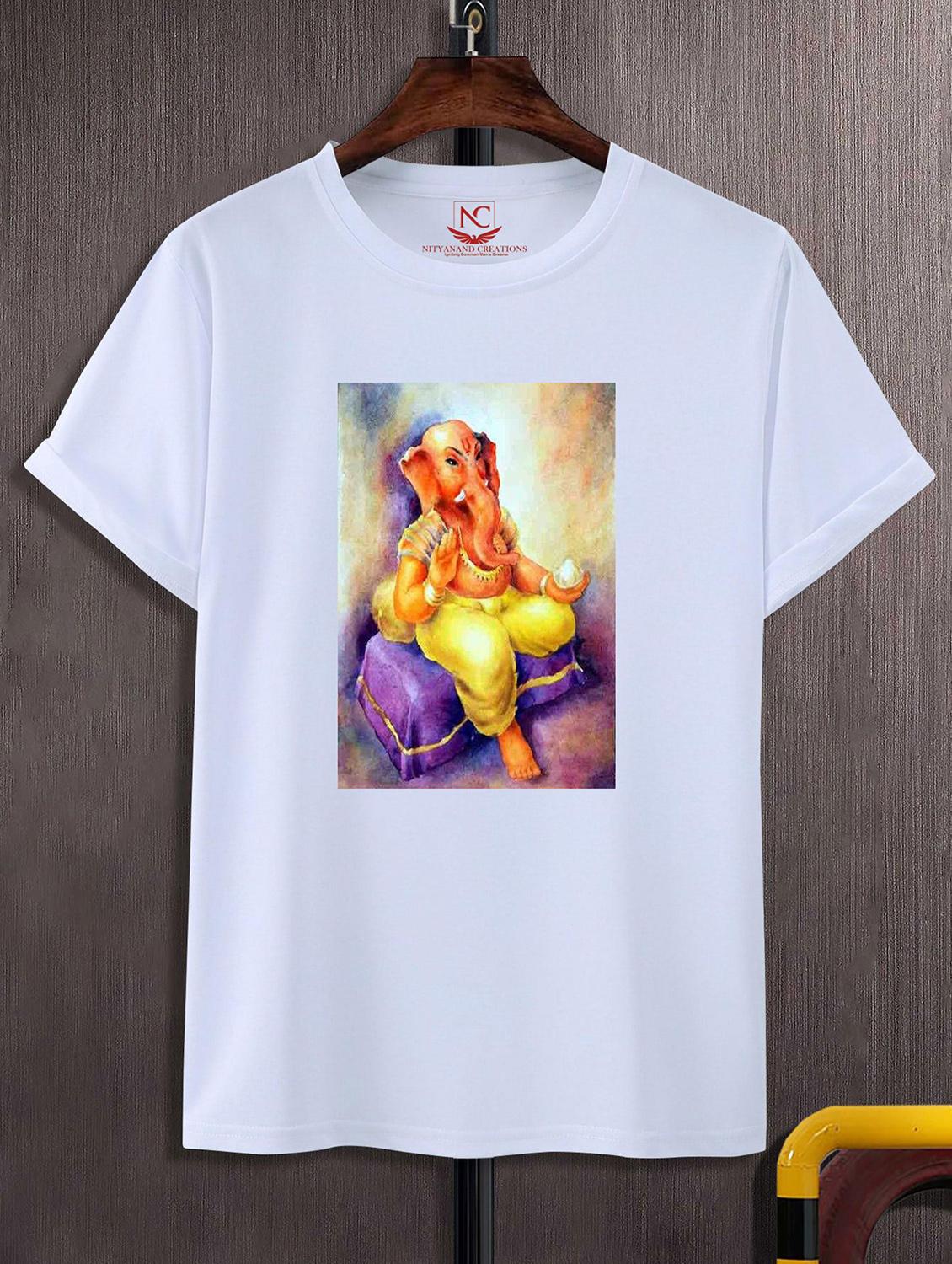 unisex white graphic printed t-shirt - 20856642 -  Zoom Image - 0